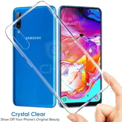 GEARMAG Protective Transparent Back Cover for Samsung A70/A70s