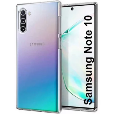 GEARMAG Protective Transparent Soft Back Cover for Samsung Note 10
