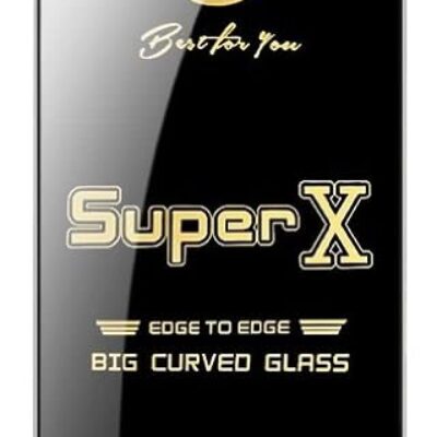GEARMAG Super X EDGE TO EDGE Big Curved Tempered Glass Screen Protector Compatible for POCO C3
