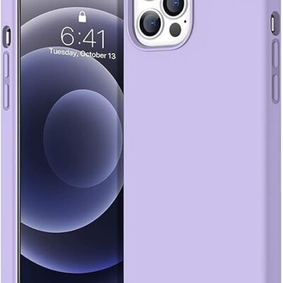 GEARMAG Silicone Back Case for iPhone 13 with Shockproof, Drop and Camera Protection(Navy Blue & Purple)