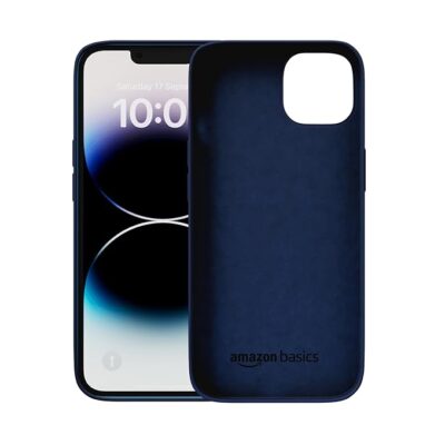 GEARMAG Silicone Back Case for iPhone 11 with Shockproof, Drop and Camera Protection (Navy Blue & Purple)