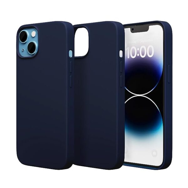 Gearmag for iPhone 11 Silicone Back Case with Shockproof, Drop and Camera Protection (Navy Blue & Purple) - Image 3