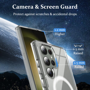 Gearmag Protective Samsung Galaxy S23 Ultra Transparent Magnetic Back Case Cover