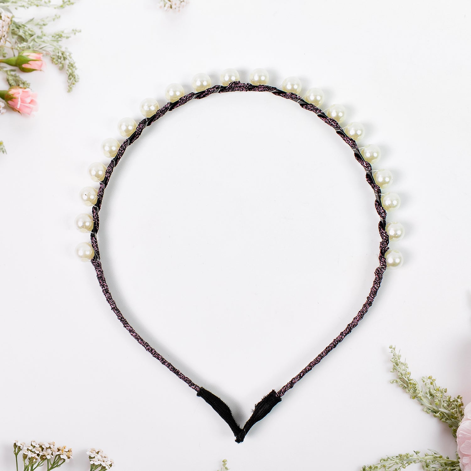 Hairband Pearls Fancy Party Hairband  (1 Pc / Mix Design), Hair accessories