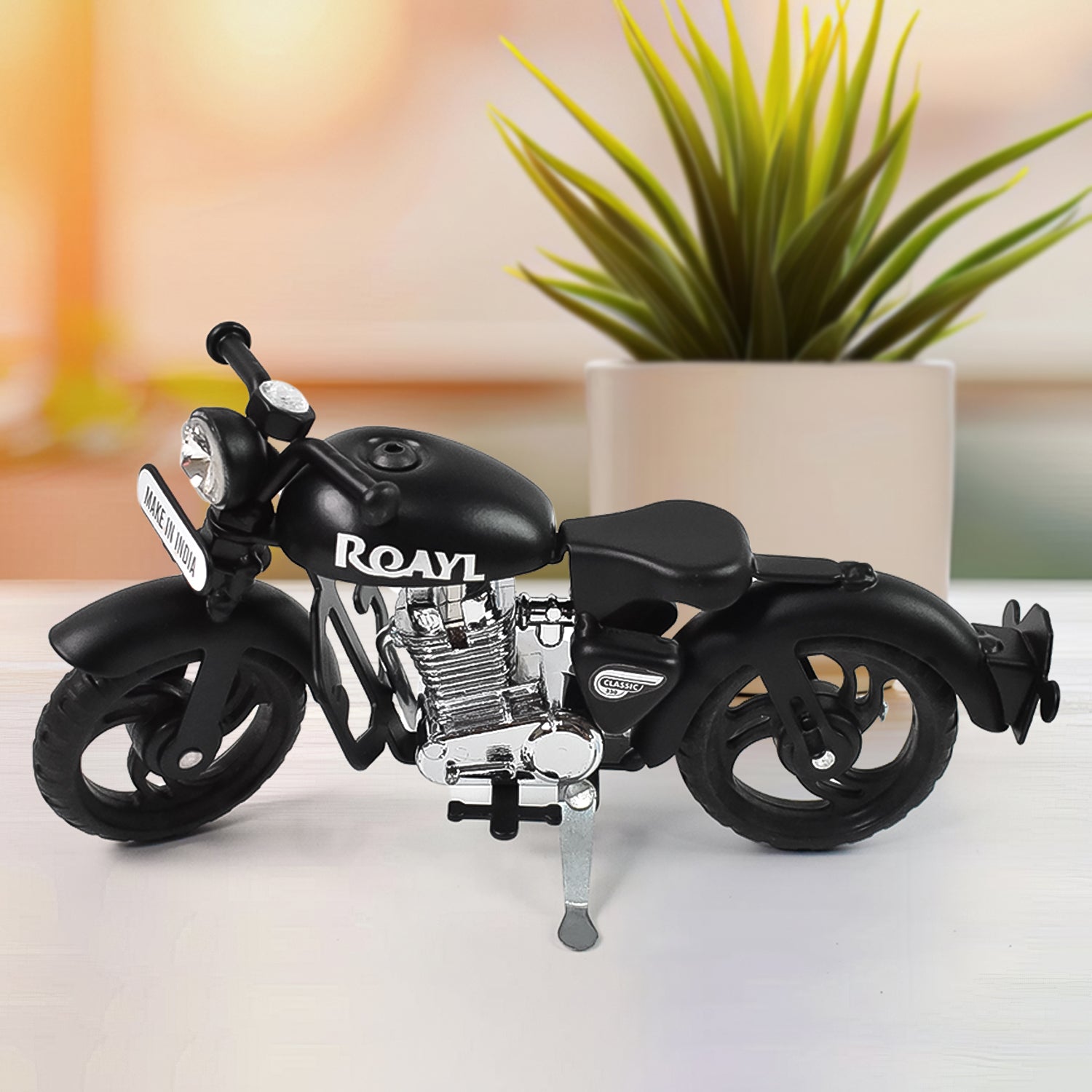 Metal Bullet Bike Toy Model for Kids with Side Stand (1 Pc / Mix Color)