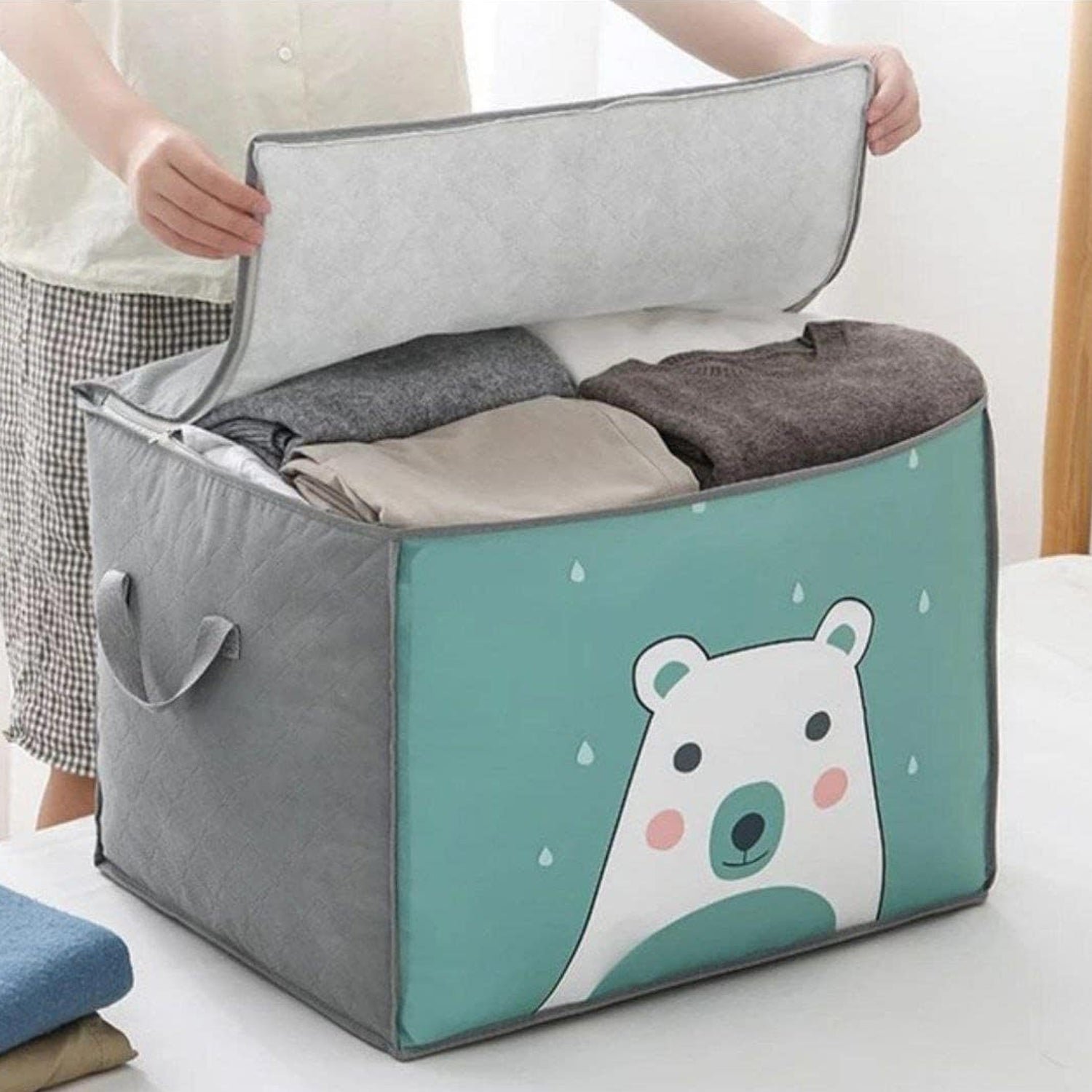 Foldable Quilted Storage Bag (1 Pc)