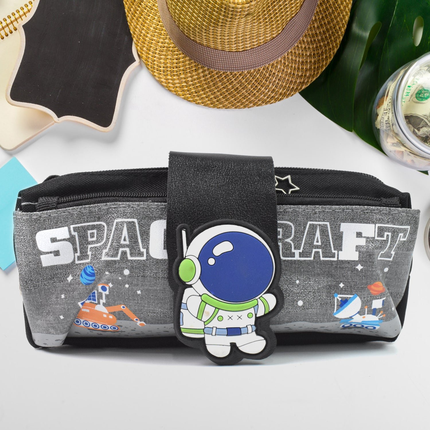 Pencil Pouch With Zipper, Students Pencil Case Large Capacity, Makeup Pouch, Stationery Bag (1 Pc / 2 Compartment)