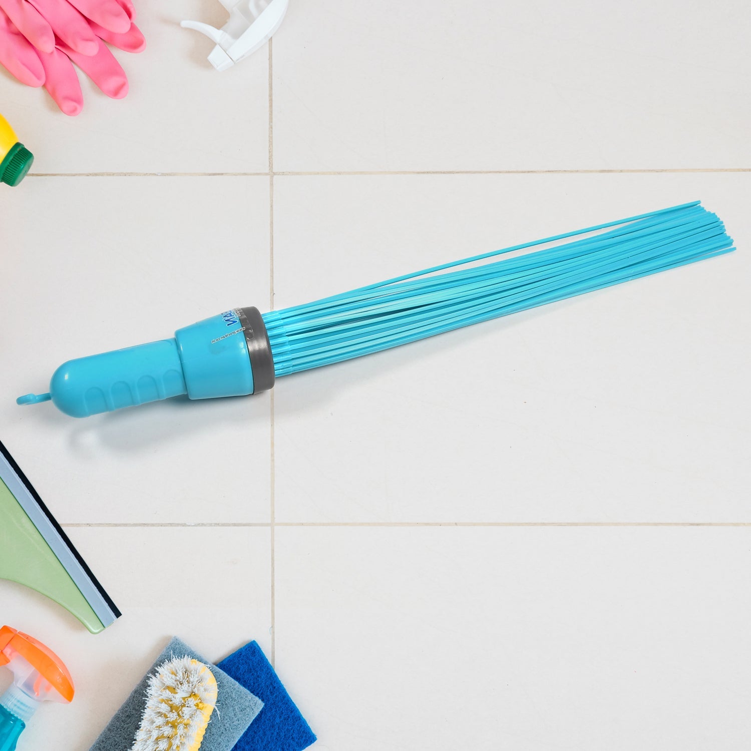 Plastic Stick Broom, 44 Flexible Sticks for Cleaning Tiles & Floors