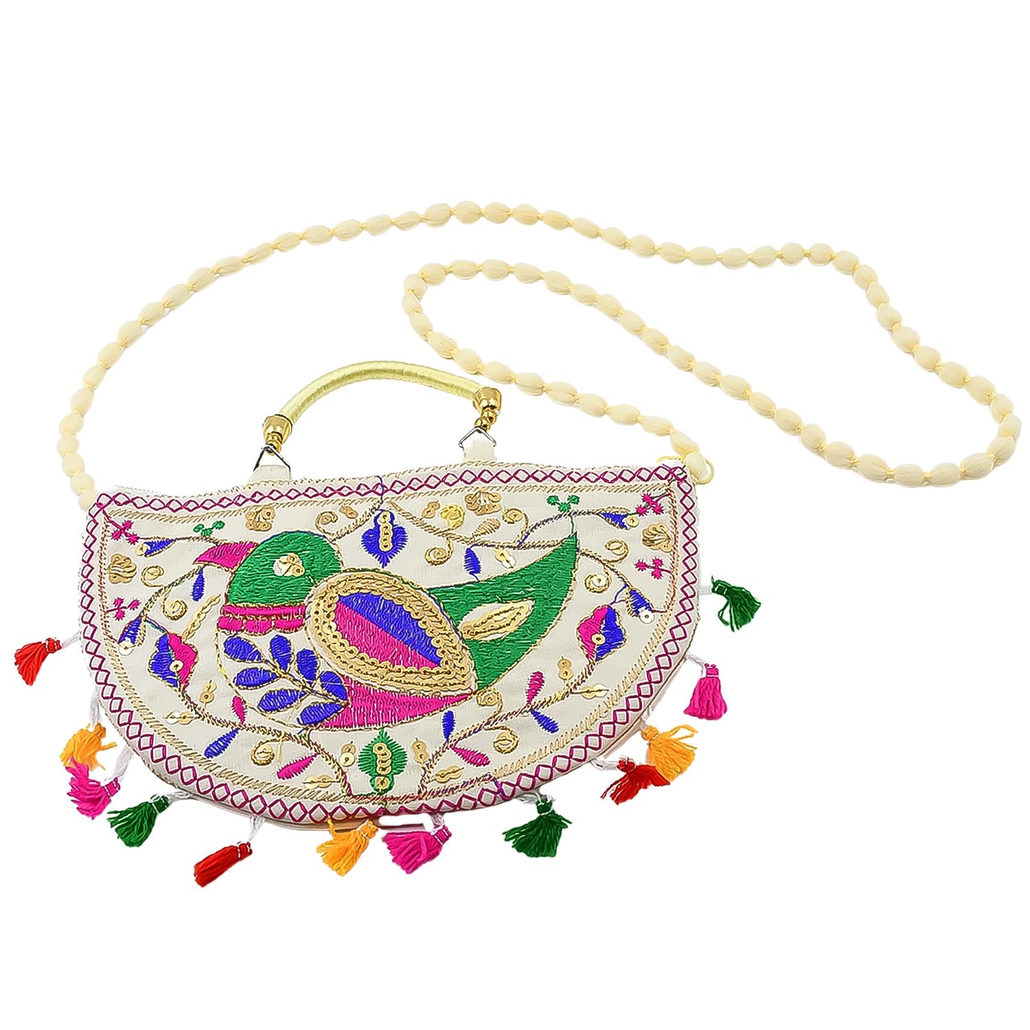 Traditional handbag, Rajasthani Jaipuri Cotton Bag (1 Pc)