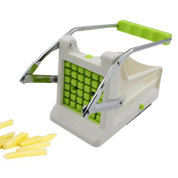 French Fry Cutter, Great with Vegetables, Potato Fries Cutter Professional Vegetable Cutter Stainless Steel Cutter Potato, Onions, Carrots, Cucumbers, Fruits Potato Cutter (1 pc) - Image 5