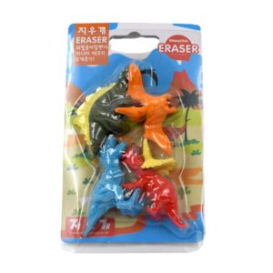 Dinosaur Shape Erasers Animal Erasers (4 Pcs Set)