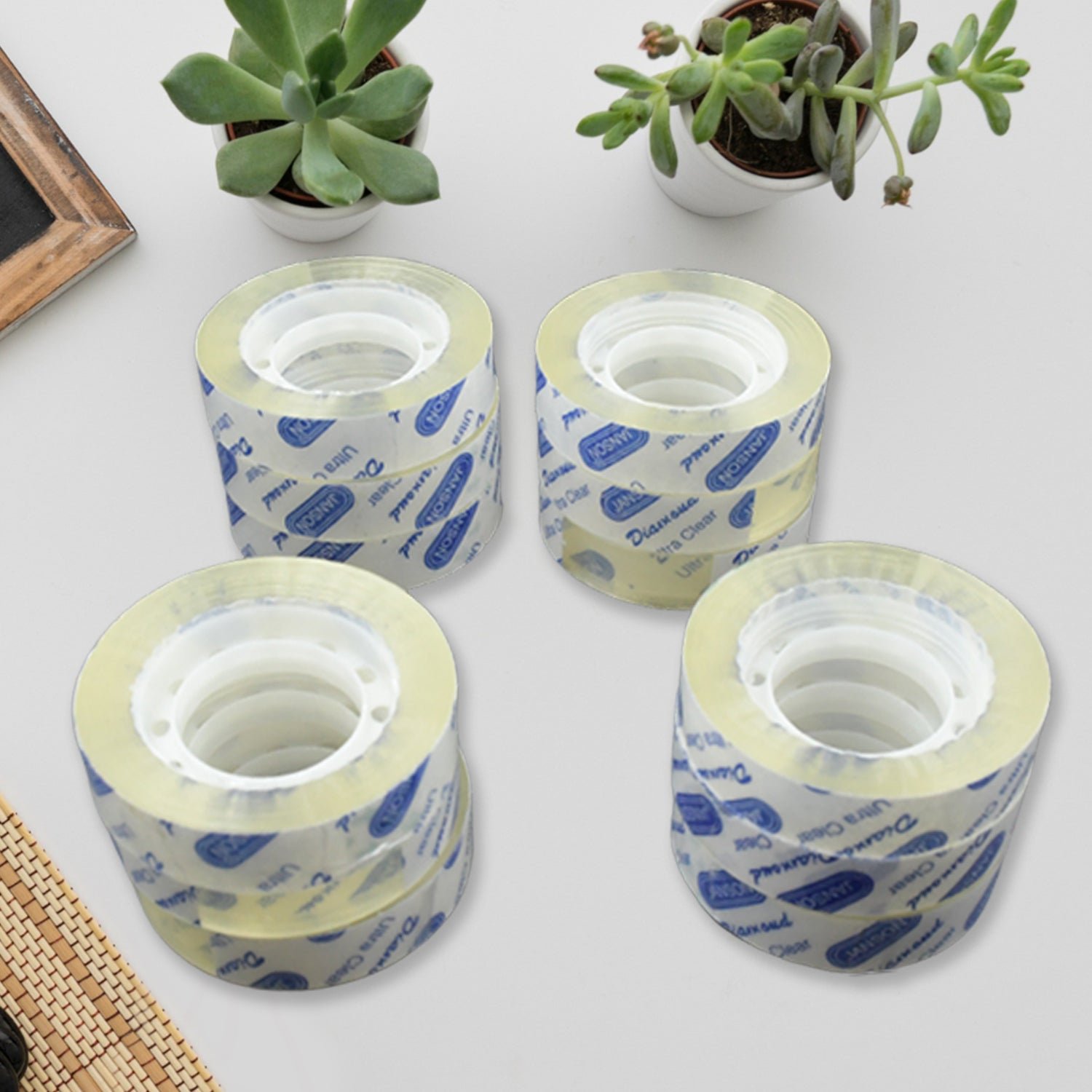 Transparent Tape Refills, Tape for Office, Home, School -1.2cm X 30 Meter Per Roll (12 Pc Set)