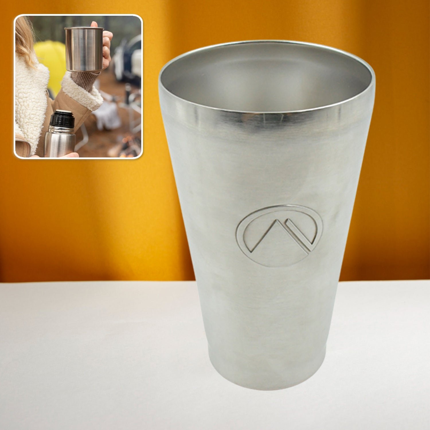 Stainless Steel Vacuum Insulated Travel Mug โ Unbreakable Reusable Drinking Glass for Home & Office, Tumbler (1 Pc)