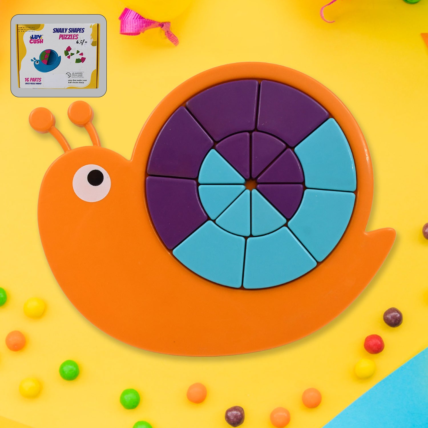 Mini Snail Puzzle â STEM Educational Toy, Puzzle Games for Ages 3-6 (Mix Color)