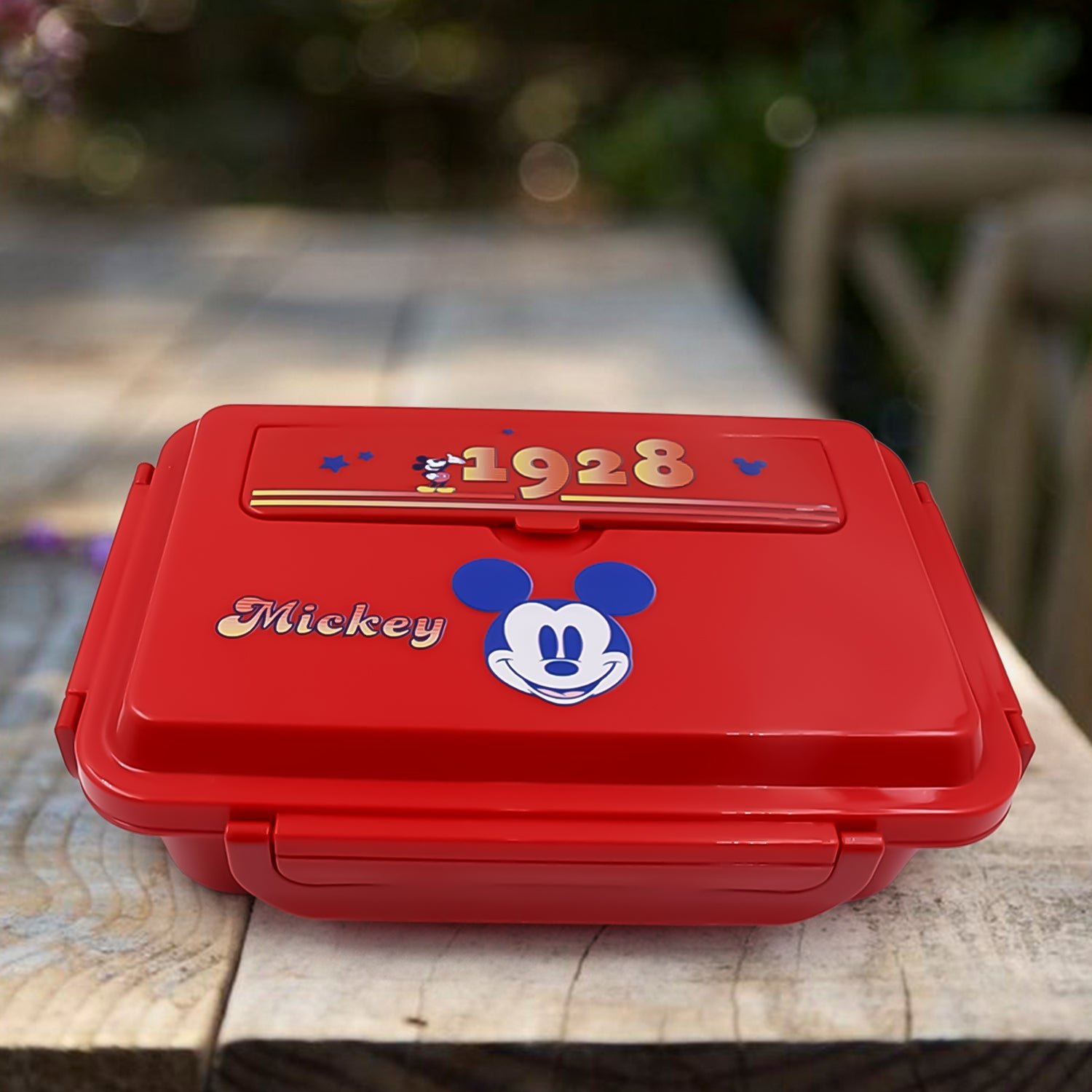 Cartoon Printed 4-Compartment Insulated Lunch Box for Kids