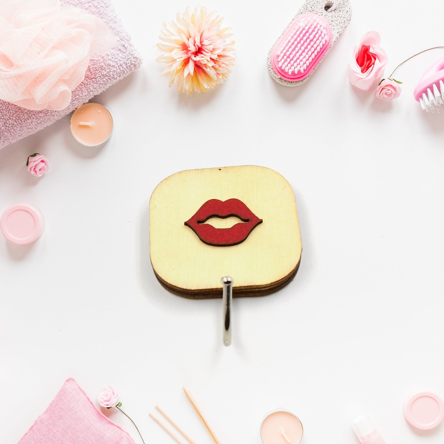 Wooden Cartoon Wall Hook – Kids Room & Bathroom Storage Hook