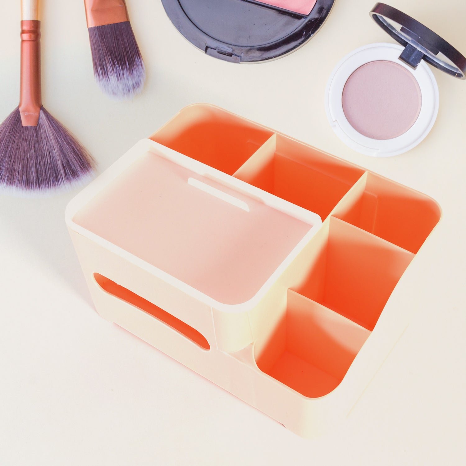 6-Compartment Desk Organizer – Multi-Function Storage (Home/Office)