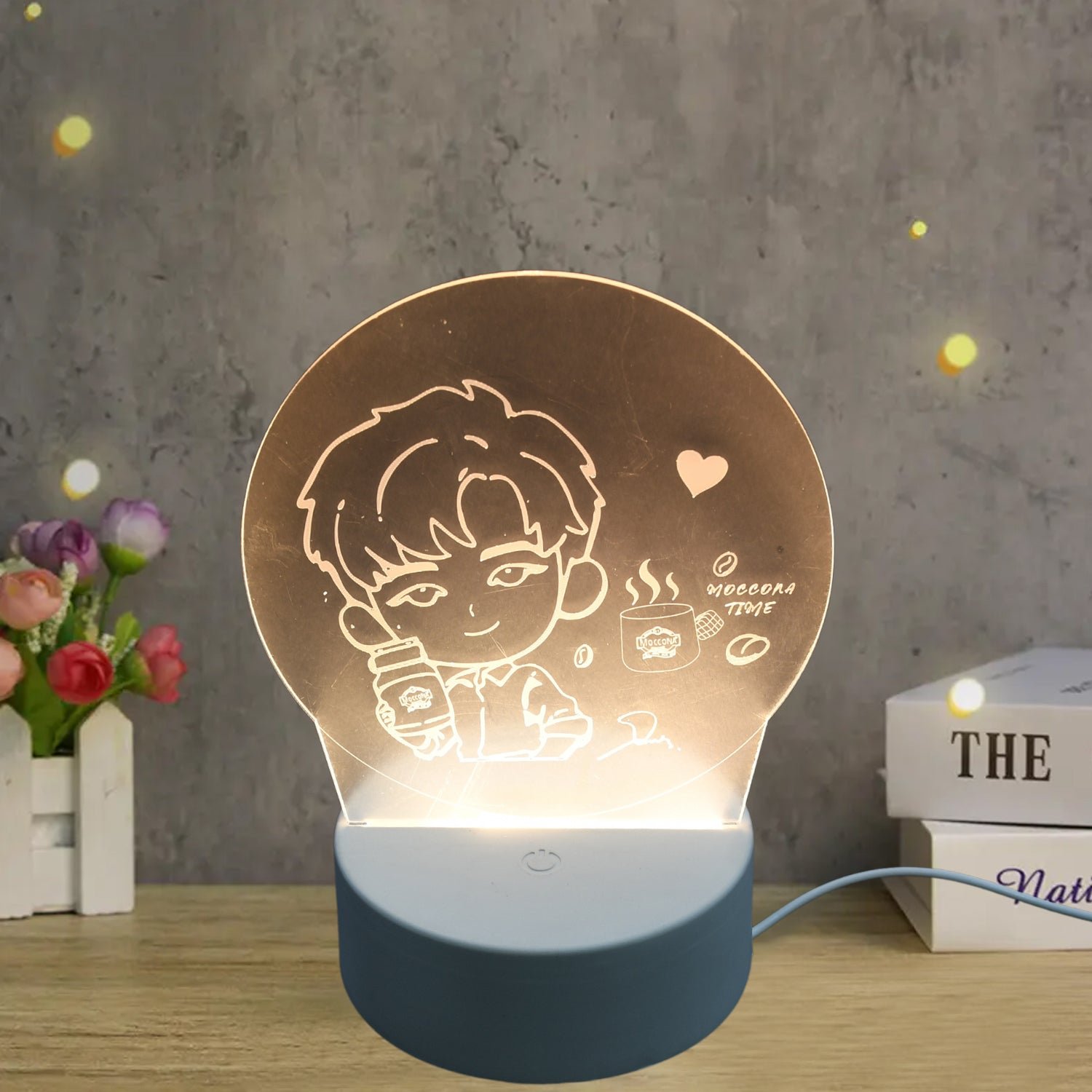 3D LED Night Light Desk Lamp Creative Dream Sleep Bedside Lighting for Bedroom