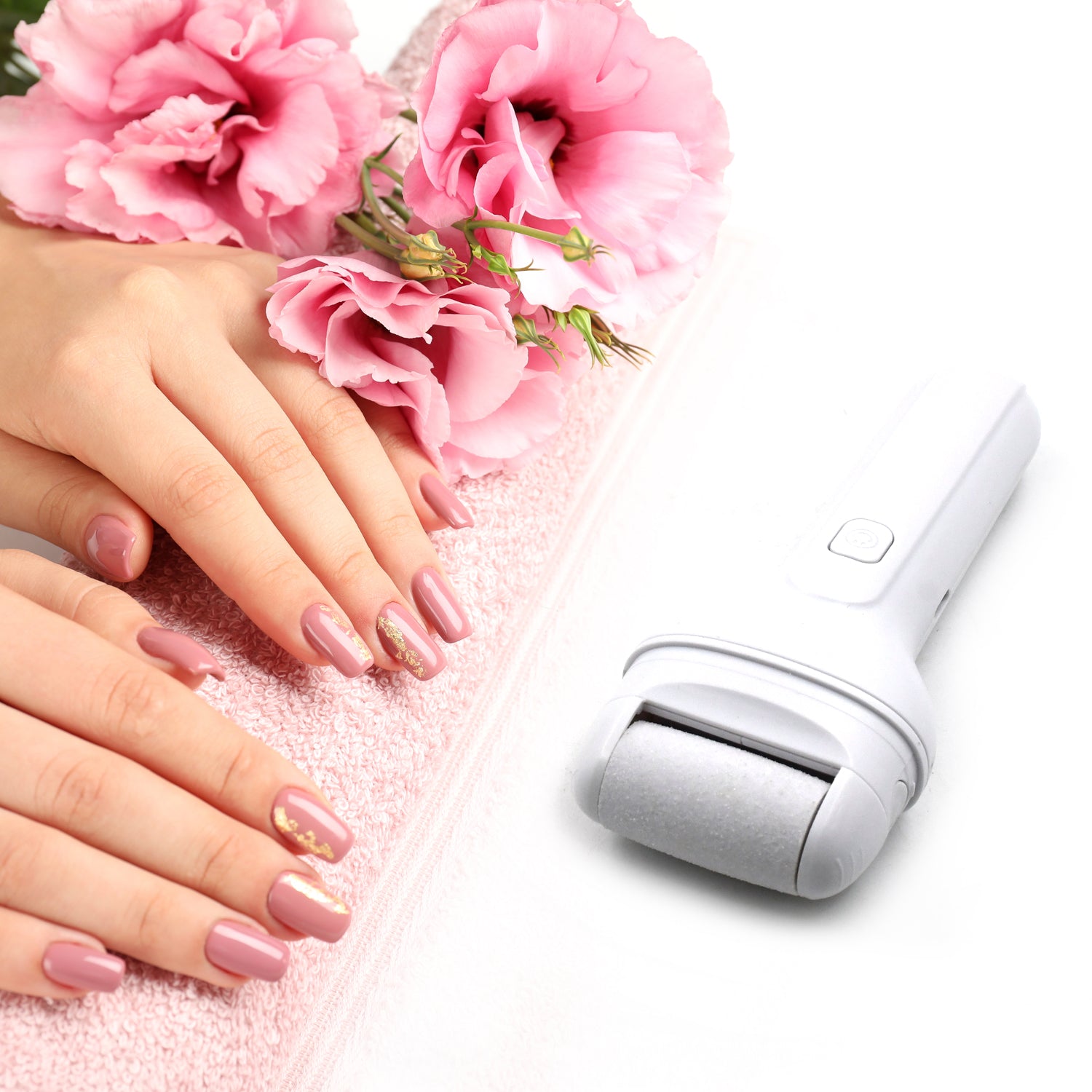 Portable Electric Foot File – Rechargeable Callus Remover & Pedicure Tool for Smooth Feet