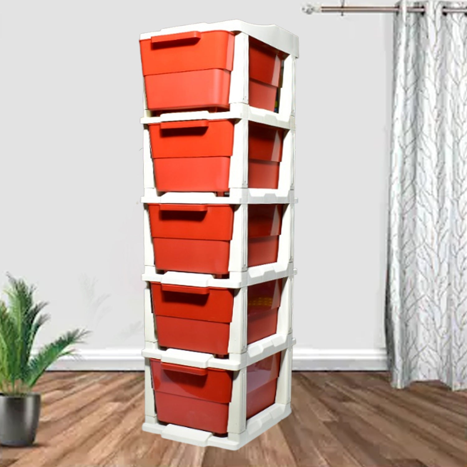 Multi-Purpose Anti-Slip 5 Layer Modular Drawer Storage System