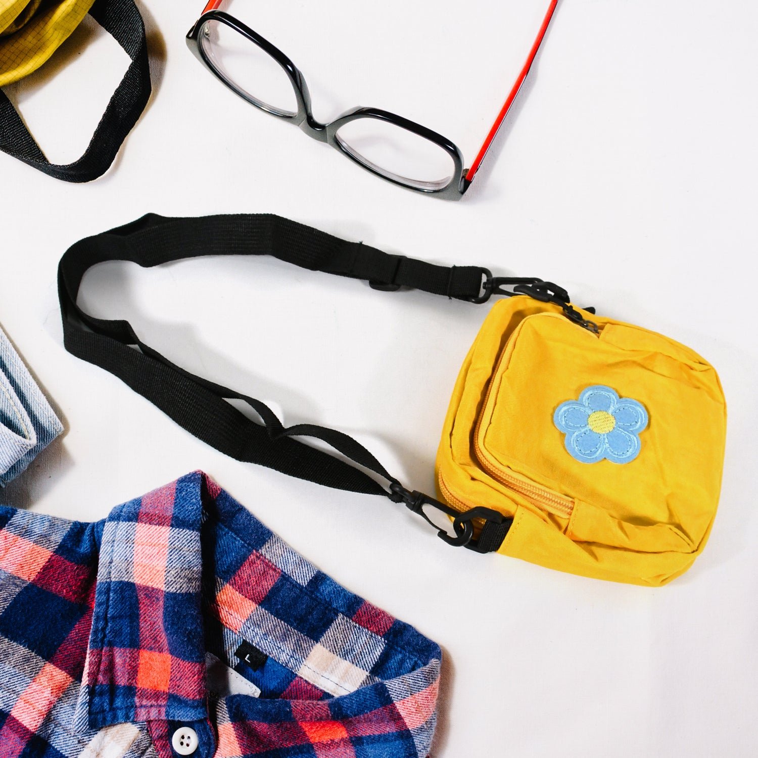 Solid Color Shoulder Crossbody Bag – Trendy Small Square Bag for Students