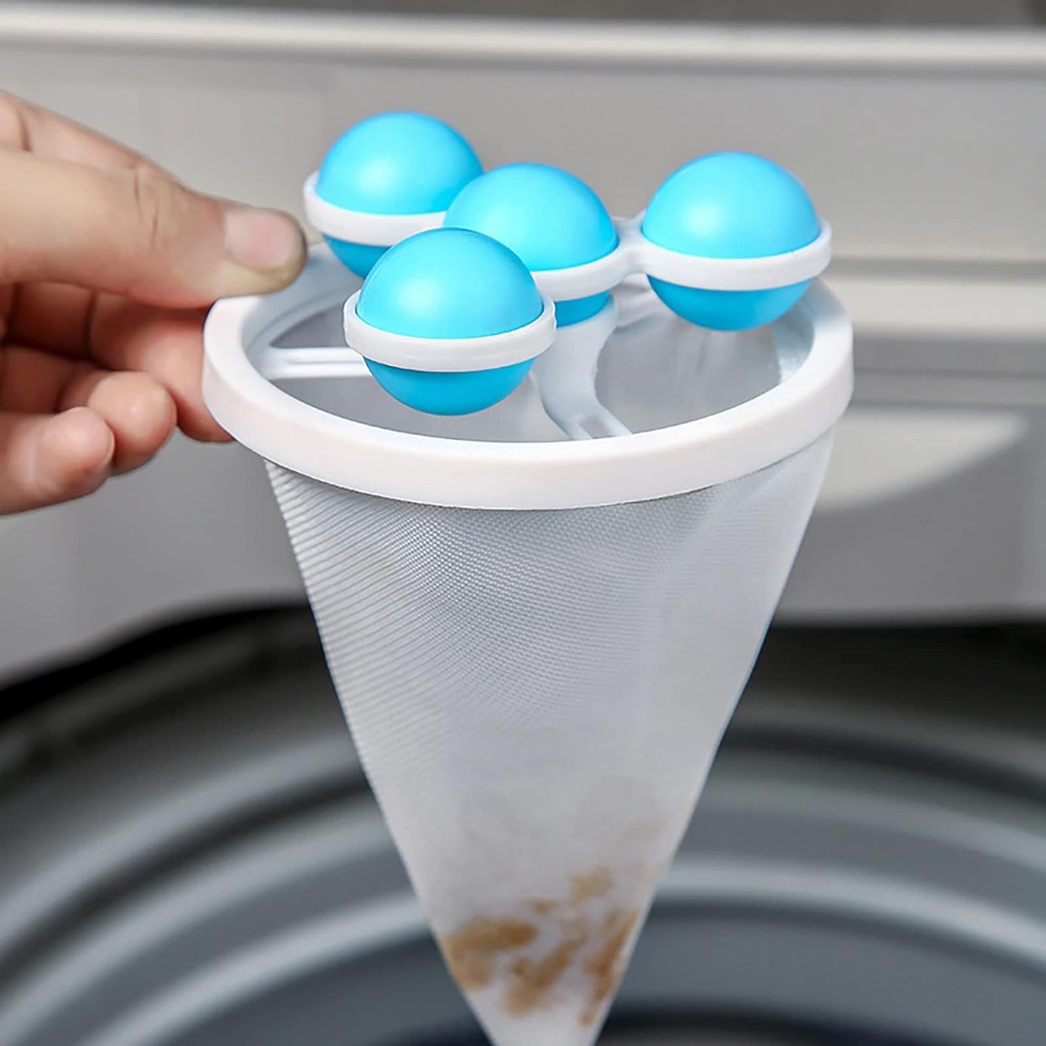Floating Laundry Ball Lint Catcher â Reusable Hair & Fur Filter (1 Pc)