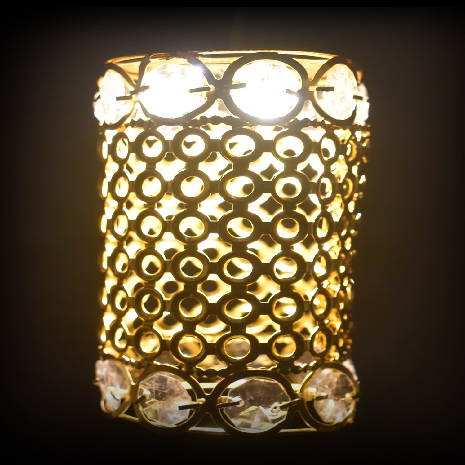 Antique Golden Jhoomer Chandelier – Diwali & Christmas Decor (1 Pc)