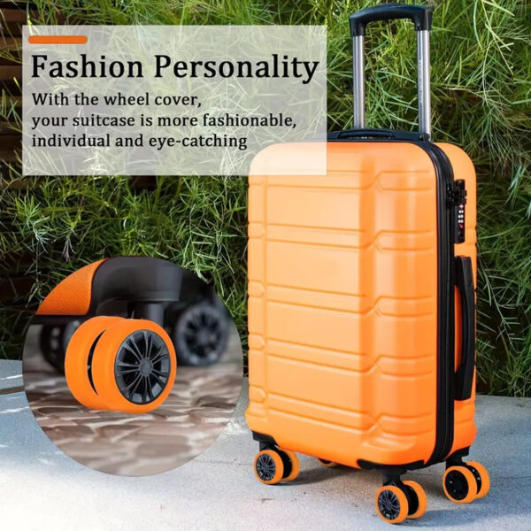 Silicone Suitcase Wheel Covers – Noise Reduction & Protection (4 Pc Set) - Image 5