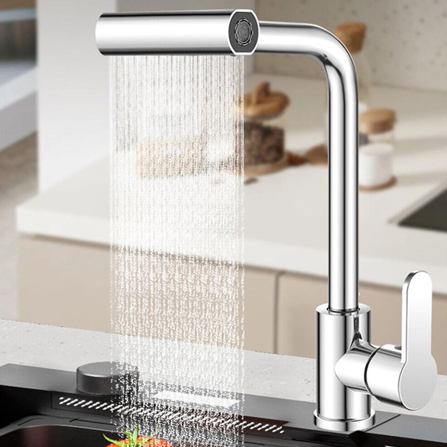 360Â° Rotating Waterfall Kitchen Faucet â Touch & Swivel Sink Extender (4 In 1 )