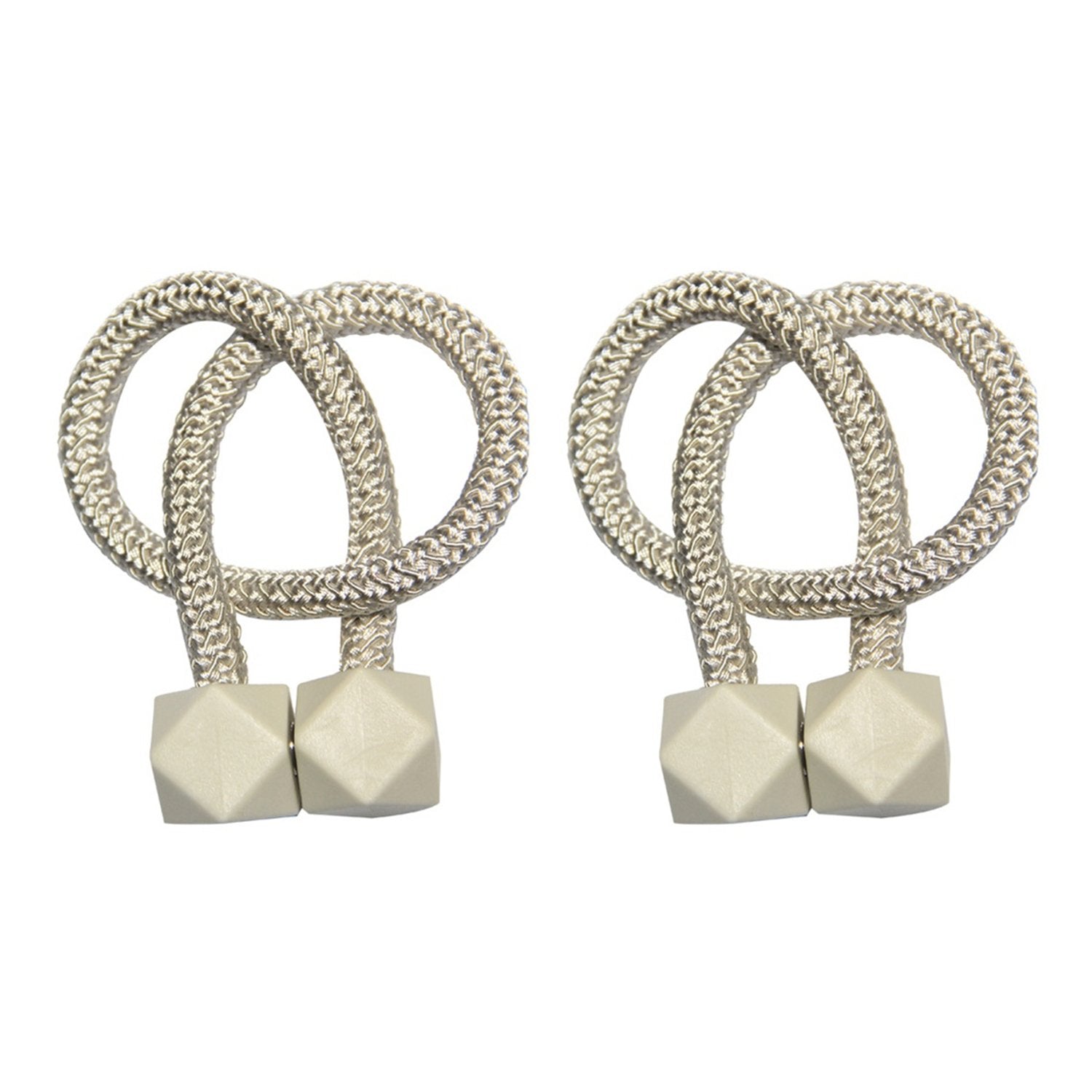 Home Magnetic Curtain Tiebacks, Straps, Buckle, Clips Rope Straps Window Curtain Bracket Decoration (2 Pc)