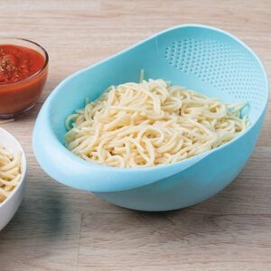 Kitchen Plastic big Rice Bowl Strainer Perfect Size for Storing and Straining
