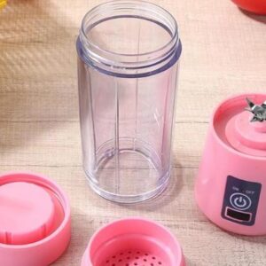 Multi-Purpose Portable USB Electric Juicer 6-Blades, Protein Shaker, Blender Mixer Cup (380 ML)