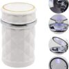 Car Cupholder LED Ashtray – Portable with Blue Light, Lid & Waste Bin, Cigarette Ashtray
