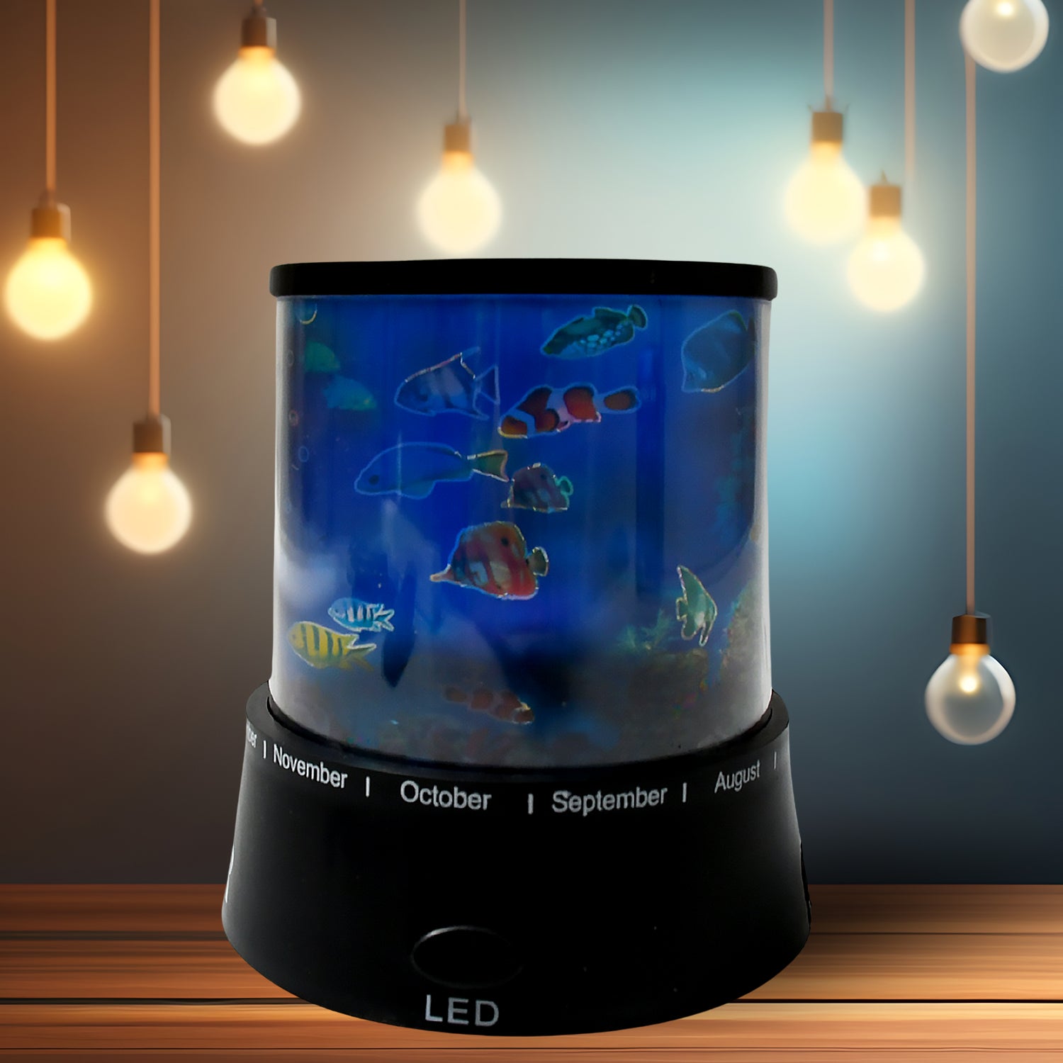 LED Projector Night Light â 3 Battery Lamps, Rotating with Music, Perfect for Kids & Home Decor (1 Pc, Battery Not Included)