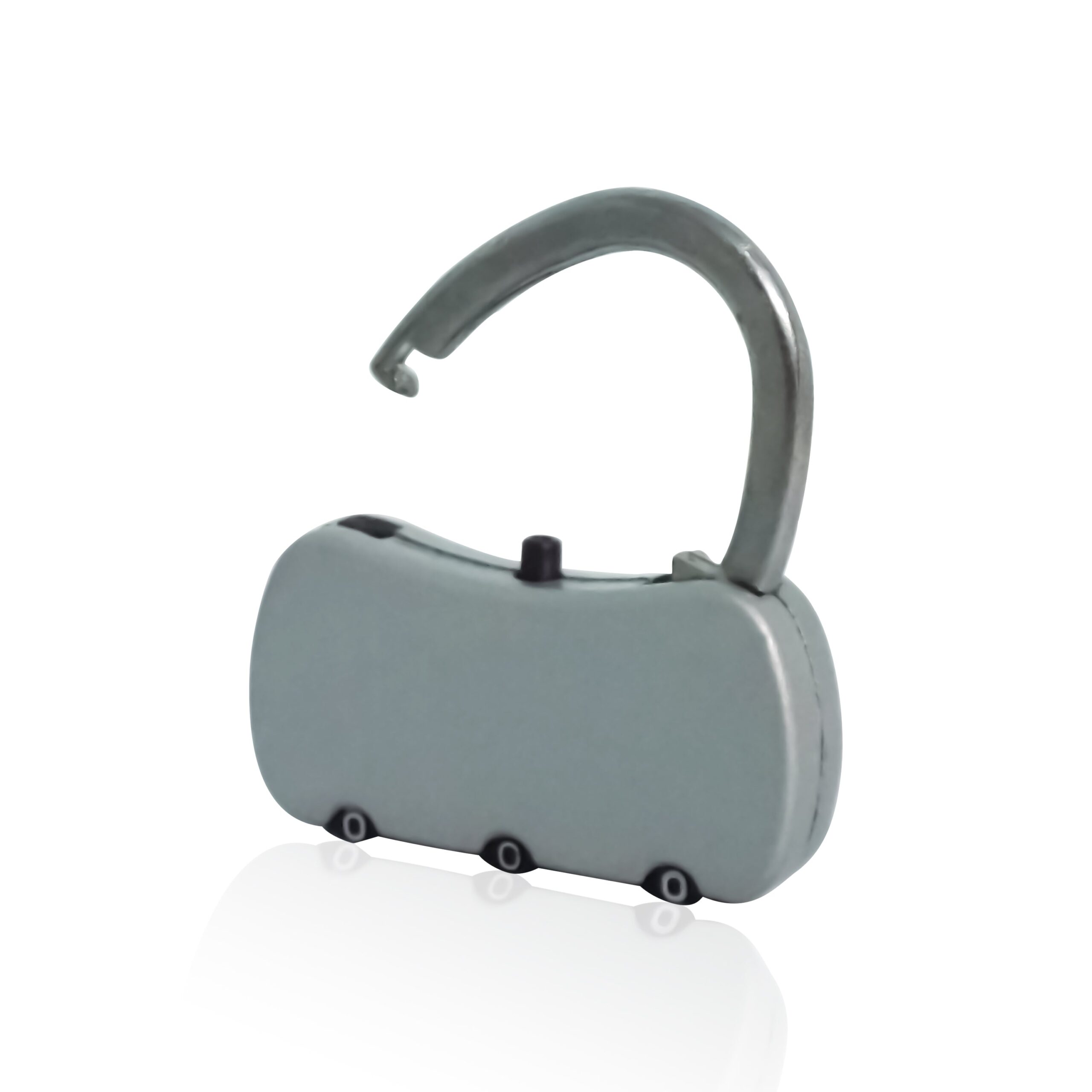 3-Digit Resettable Combination Round Padlock for Luggage (Big, Multicolor)