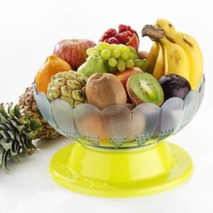 Absolute Plastic Round Revolving Fruit and Vegetable Bowl