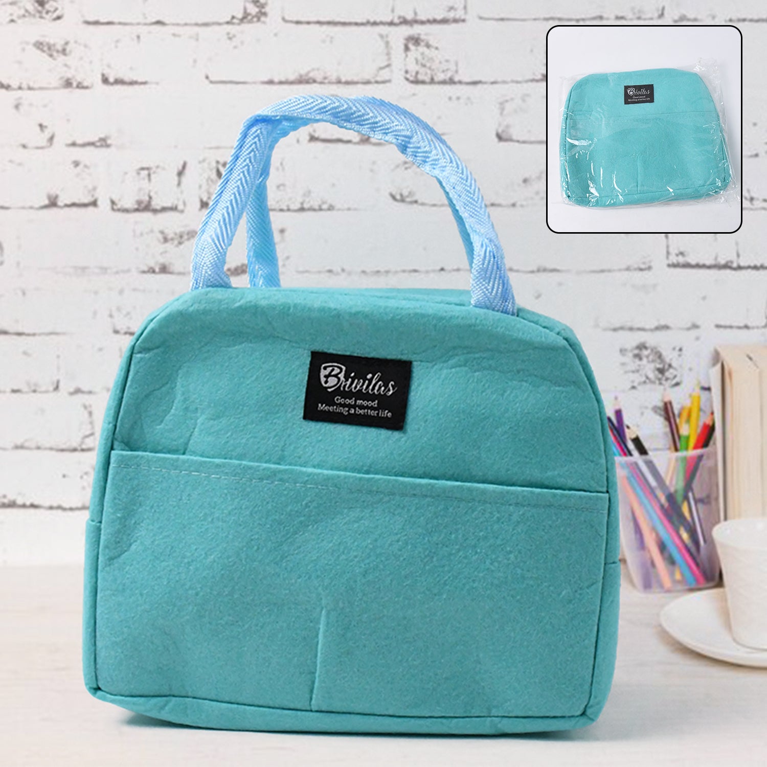 Lunch Box Bag for Women Men Insulated Lunch Bag With Zipper (1 Pc)