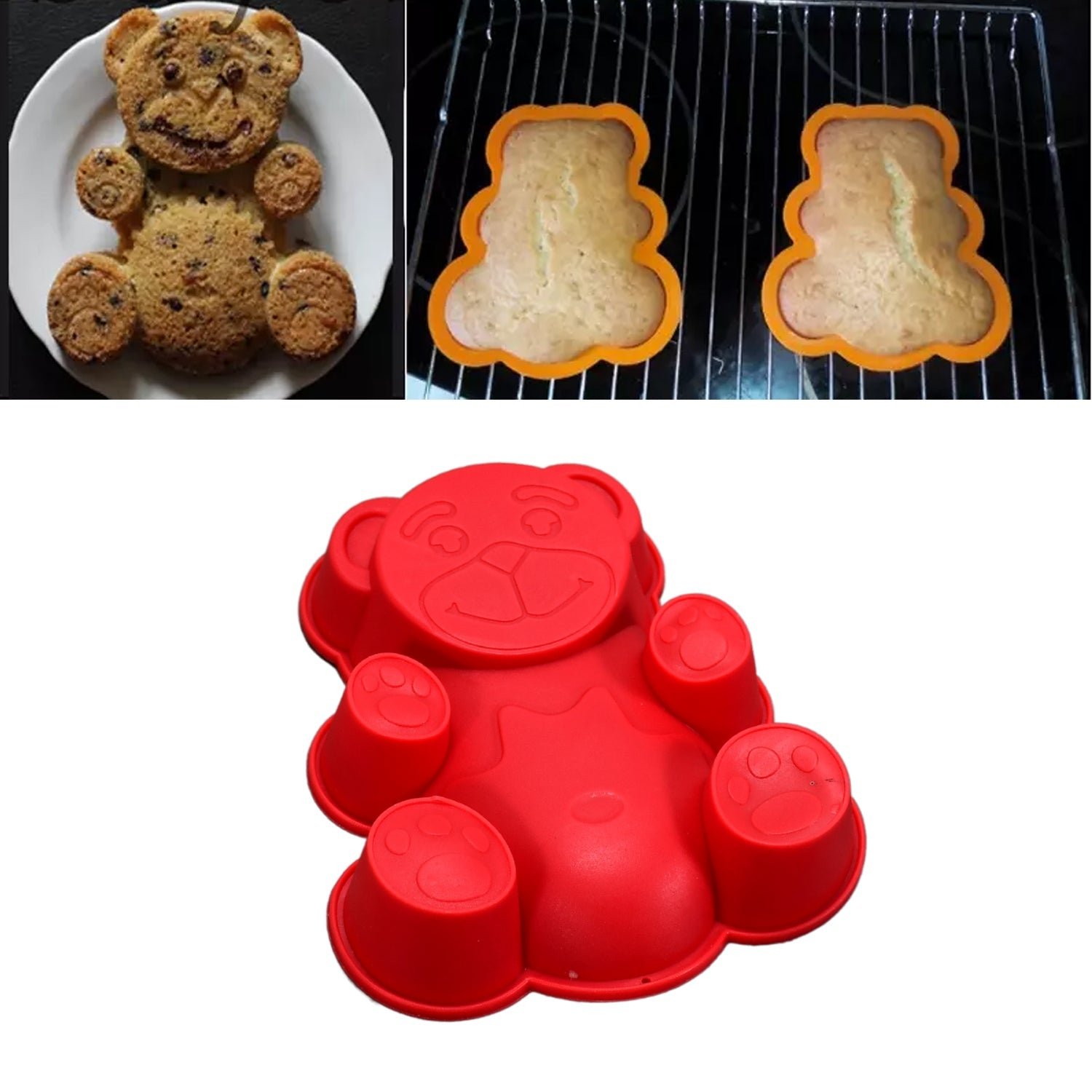 Set of 4 Silicone Animal Moulds for Cake, Chocolate, Soap & Candle Making, Diwali