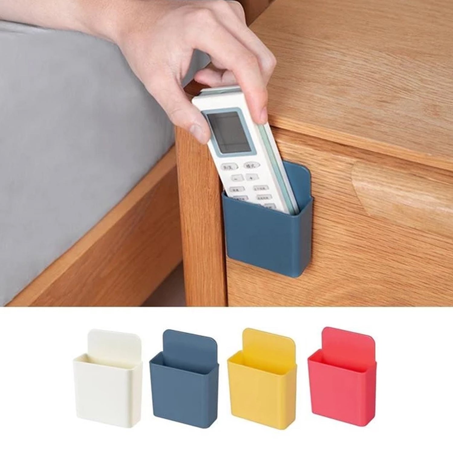 Wall-Mounted Storage Case with Charging Port - Pack of 4