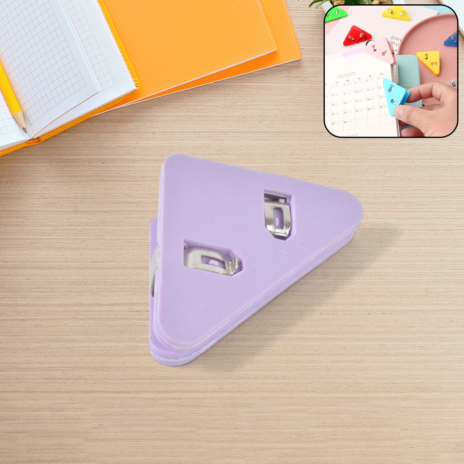 Triangle Paper Clips | Small Corner Clips for Paper, Document Clip (1 pc)