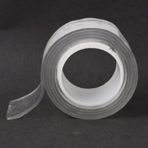 Sticky Double Sided Tape Washable Adhesive Tape Reusable (Thin / 6.5×3 Cm / 1 Pc)