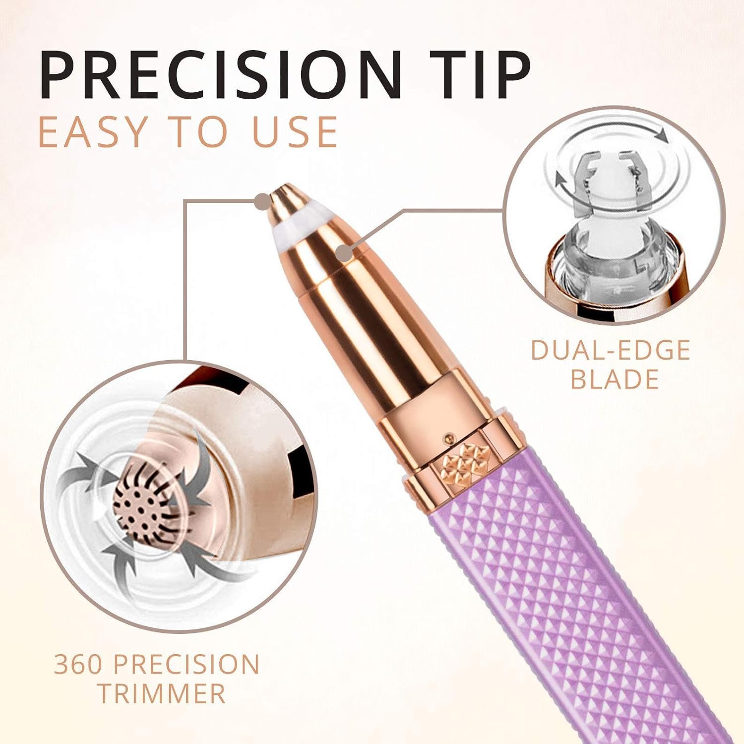 2-in-1 Eyebrow Razor & Painless Hair Shaver (1 Pc), Hair accessories - Image 6