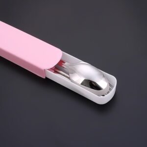 Portable Utensils Travel Camping Cutlery Set 4 Pc With case