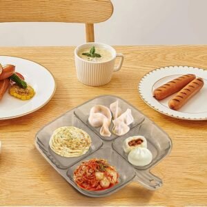 Plastic Kitchen Trays for Serving (4 Compartment / 1 Pc)
