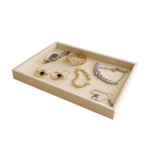 Velvet Jewellery Tray 21x12Cm (1Pc)
