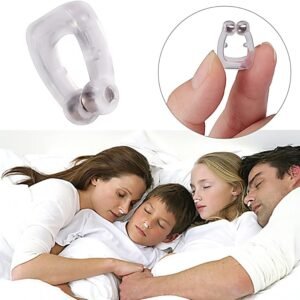 Silicone Magnetic Nose Clip Anti Snore Device for Heavy Snoring Sleeper (1 Pc)
