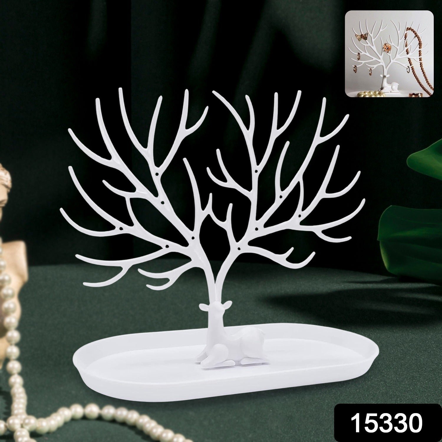 Deer Antlers Jewellery Holder Deer Tree Jewellery Tower Stand (1 Pc) - Image 2