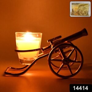 Top Cannon Tealight Holder / Candle Holder, Diwali (1 Pc)