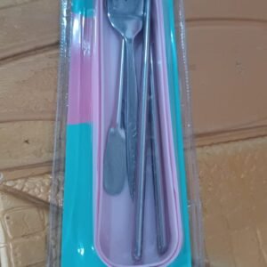Portable Utensils Travel Camping Cutlery Set 4 Pc With case