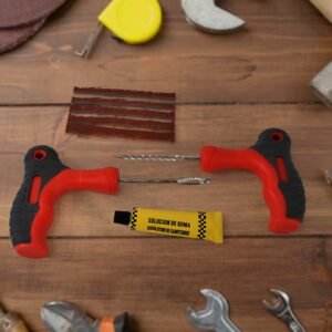 4 in 1 Universal Tubeless Tyre Puncture Repair Kit Tool Set